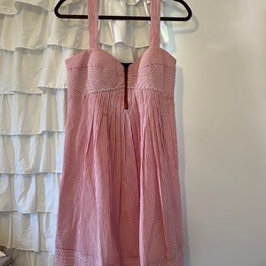 Jessica Simpson Seersucker Red/White Sundress